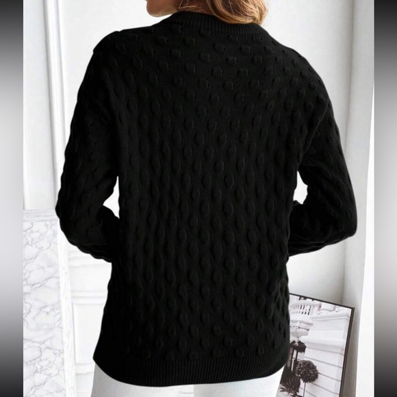 Luxe popcorn knit sweater top - Picture 16 of 16